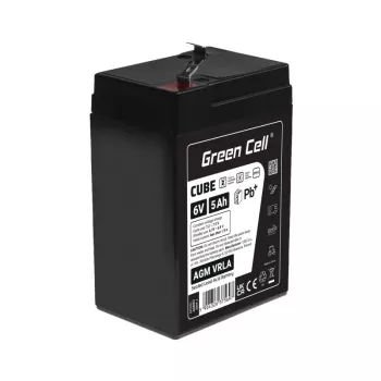 UPS-batterij Verzegelde lood-zuur Green Cell AGM6V5AH-J 6 V 5 Ah