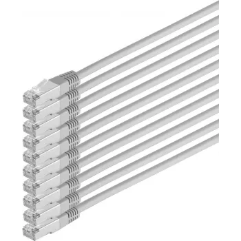 Netwerkkabel ShiverPeaks 75711-H-SET10 CAT6 S/FTP PIMF, 4-pairs, folie- en vlechtscherm