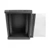 Delock 43418 10" netwerkkast met glazen deur, 8U, zwart