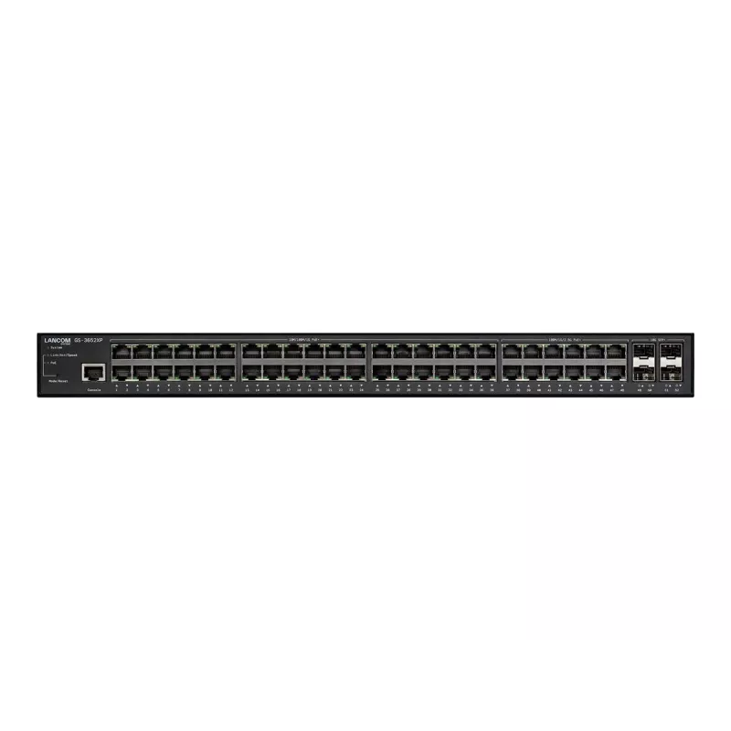 LANCOM GS-3652XP managed L3 2.5G Ethernet (100/1000/2500) Power over Ethernet (PoE) 1U zwart