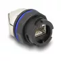 Delock 67047 RJ45 Cat.6A inbouwbus met LSA-aansluiting, zwart