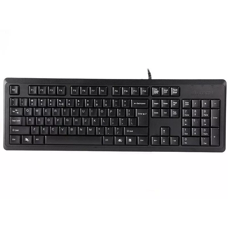A4Tech KR-92 toetsenbord universeel USB QWERTY Engels zwart