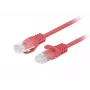Lanberg PCU6-20CC-0100-R Cat6 U/UTP patchkabel, 1 m, rood, 10 stuks