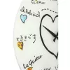 NeXtime klok 8030 Loving You, Ø43 cm, wand, wit/meerkleurig