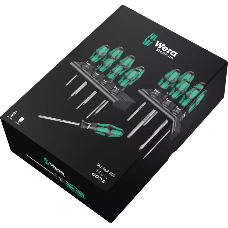 Wera Big Pack 300 set wegwerpschroevendraaiers