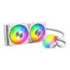 AIO-waterkoeling Montech Hyper Flow ARGB 240 mm wit — 240 mm radiator, ARGB-verlichting, witte uitvoering