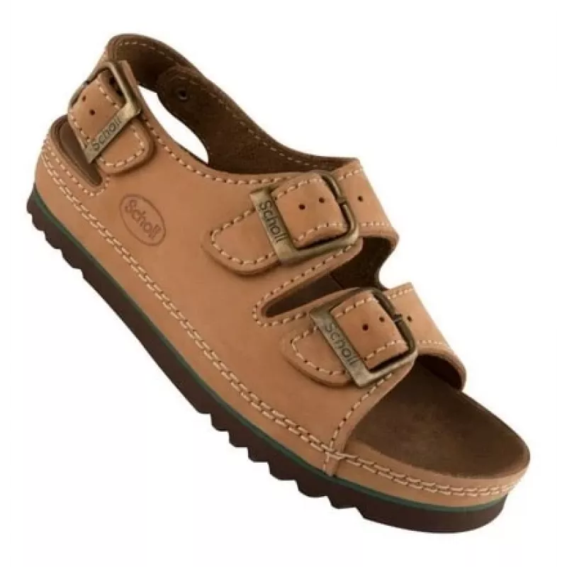 Scholl Air Bag Back Strap comfortabele sandalen bruin 36