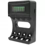 Batterijlader QOLTEC 50654 voor Ni‑MH R03 (AAA) en R6 (AA) accu's, 1800 mA