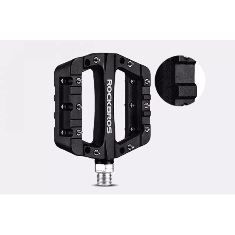 Rockbros 2017-12CBK nylon fietspedalen set - zwart