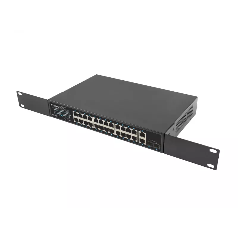 Unmanaged switch Lanberg RSGE-24P-2GE-2S-250 24 poorten rackmontage