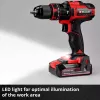 Einhell TE-CD 18/44 Li-i 24000 RPM 1,59 kg zwart, rood