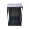 Wandkast Extralink Rackmount cabinet 15U 600x450 zwart met slot en rackrails