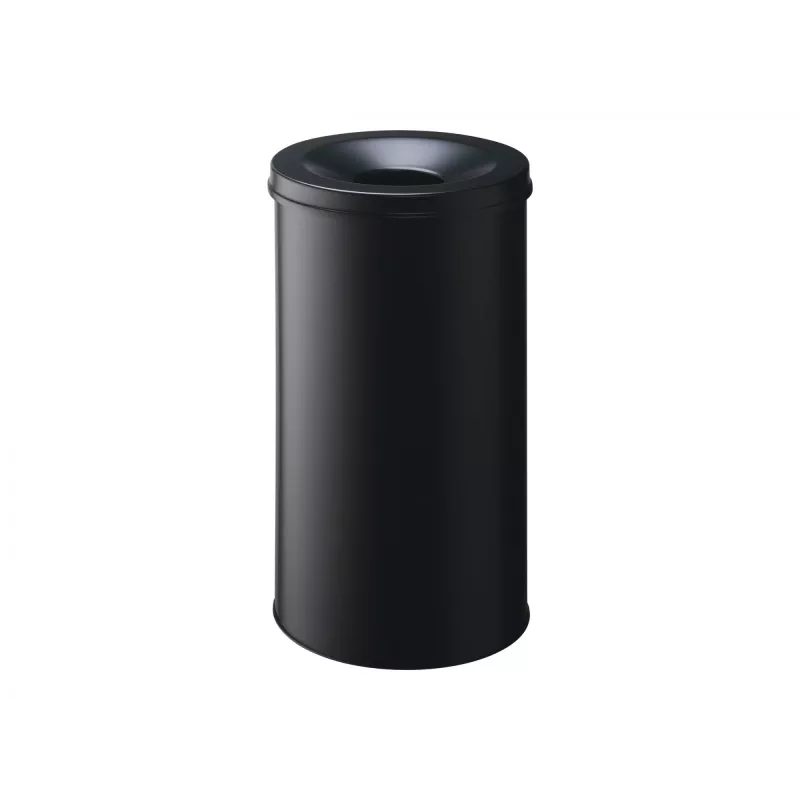 Durable afvalemmer - rond - 60 L - staal - zwart