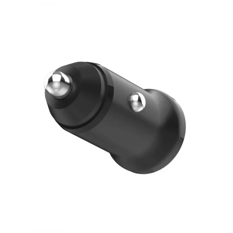 Auto-USB-C-oplader FIXED FIXCC30N-C-BK 30W, vaste kabel, enkelvoudige poort snelladen voor 12V-autostekker