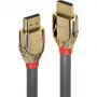 Lindy 37866 standaard HDMI-kabel met Ethernet van 10 m, Gold Line, HDMI male – HDMI male, 4K, grijs