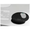 Delock Ergonomische muismat met polssteun zwart 252x227 mm