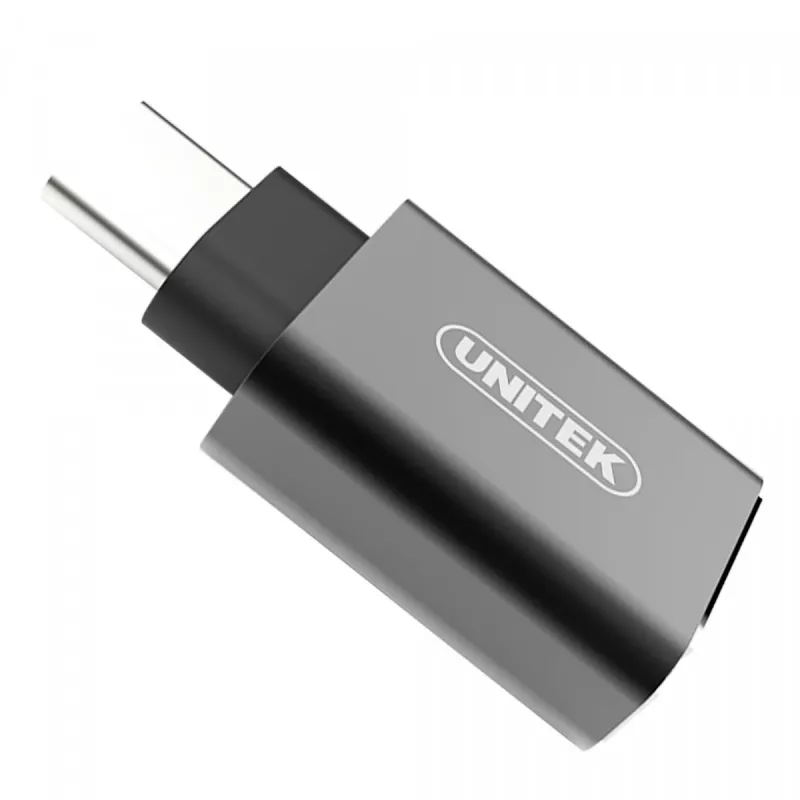 UNITEK Y-A025CGY kabel-interface/gender-adapter USB Type-C naar USB Type-A, metaal