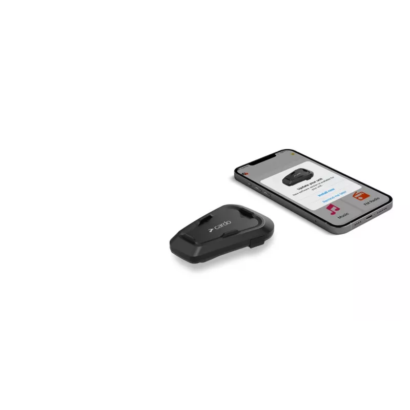 Cardo Spirit motor-intercom 2 kanalen 400 m zwart