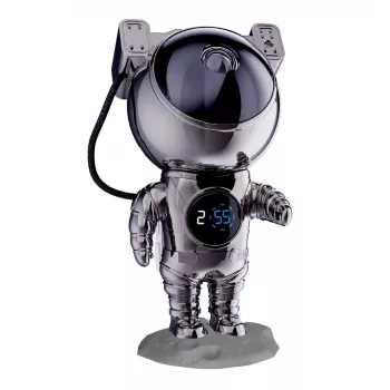 Hawk HW-STAR02 astronaut star projector met klok Ghrome Edition