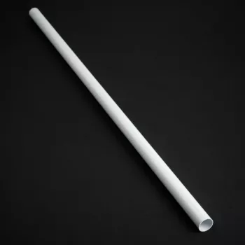 Bitspower Hardtubing 16 mm AD afgeschuinde messing buis, 500 mm, wit gelakt