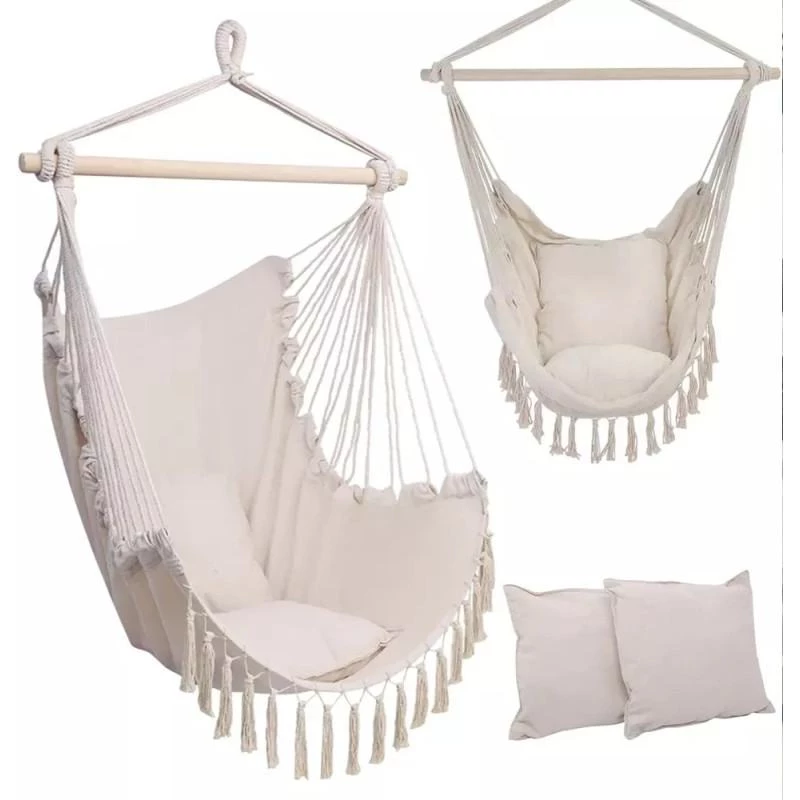 Black Forest | Hangmat | Braziliaanse stoel 100x130cm beige