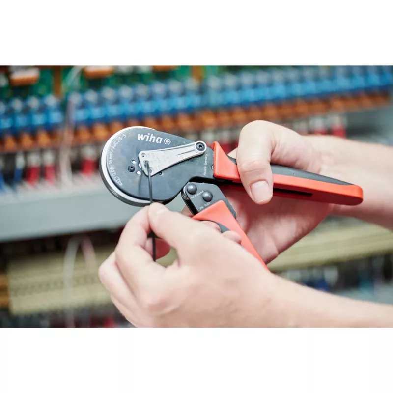 Wiha 41246 Kabelkrimptang Crimping Tool zwart, rood