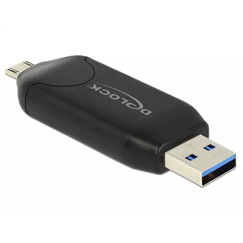 Kaartlezer DeLOCK 91734 USB/micro-USB zwart