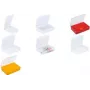 Opberg-organizerbox allit EuroPlus Basic 18/6 rood transparant slagvast
