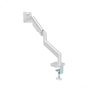 Monitorbeugel Gembird MA-DA1-04-W klemstandaard voor 17-inch–32-inch schermen, VESA 75x75–100x100, max. draaglast 10 kg, wit
