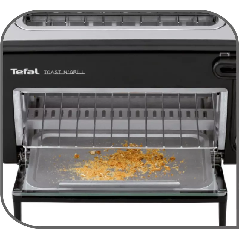 Toaster Tefal TL6008 2 sneetjes 1300 W aluminium zwart