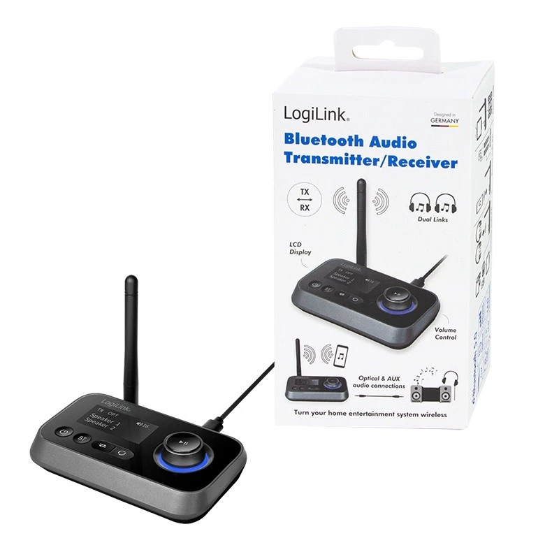 LogiLink BT0062 Bluetooth audiotransmitter/ontvanger BT 5.0 10 m bereik