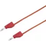 VOLTCRAFT meetkabel [stekker 4 mm - stekker 4 mm] 0,25 m rood MSB-300 (MSB-300-0.25-Red)