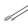 DIGITUS - adapterkabel - mini DisplayPort (M) naar HDMI (M) - 1,0 m - ondersteuning van 8K 60 Hz - zwart (DB-340109-010-S)