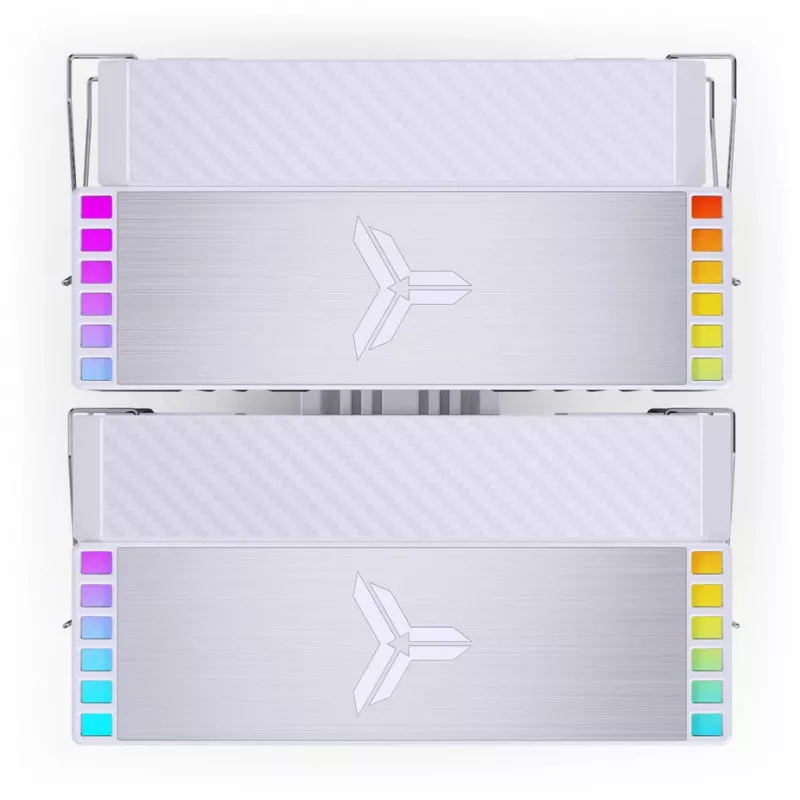 Jonsbo HX6280 CPU-koeler, PWM, RGB - 130 mm, wit