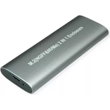 Value 16.99.4132 opslagstation-behuizing SSD-behuizing zilver M.2 (16.99.4132)