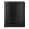 EXTRALINK LITE 9U 530X400 wandmontage-rackkast, zwart, met legbord