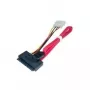 Lindy SATA-kabel - gecombineerde data- en stroomkabel 0,3 m