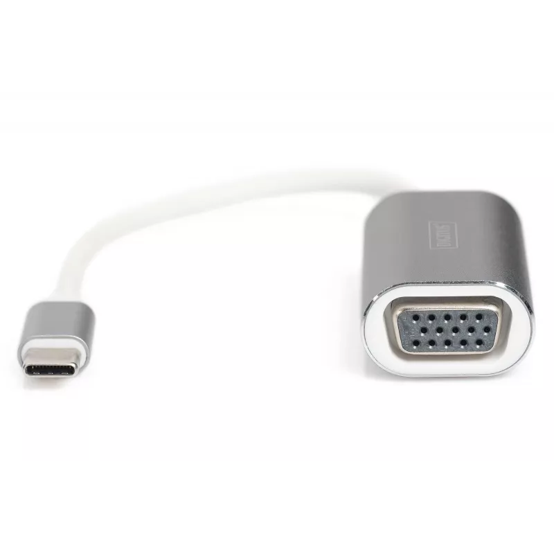 DIGITUS DA-70837 VGA-adapter 1080p FHD naar USB 3.0 Type-C, aluminium