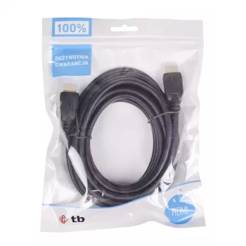 TB V 1.4-HDMI-kabel verguld 3m.