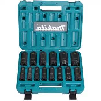 Makita E-16586 slagschroevendraaier-dopsleutel dopsleutelset zwart, groen