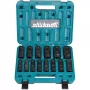 Makita E-16586 slagschroevendraaier-dopsleutel dopsleutelset zwart, groen