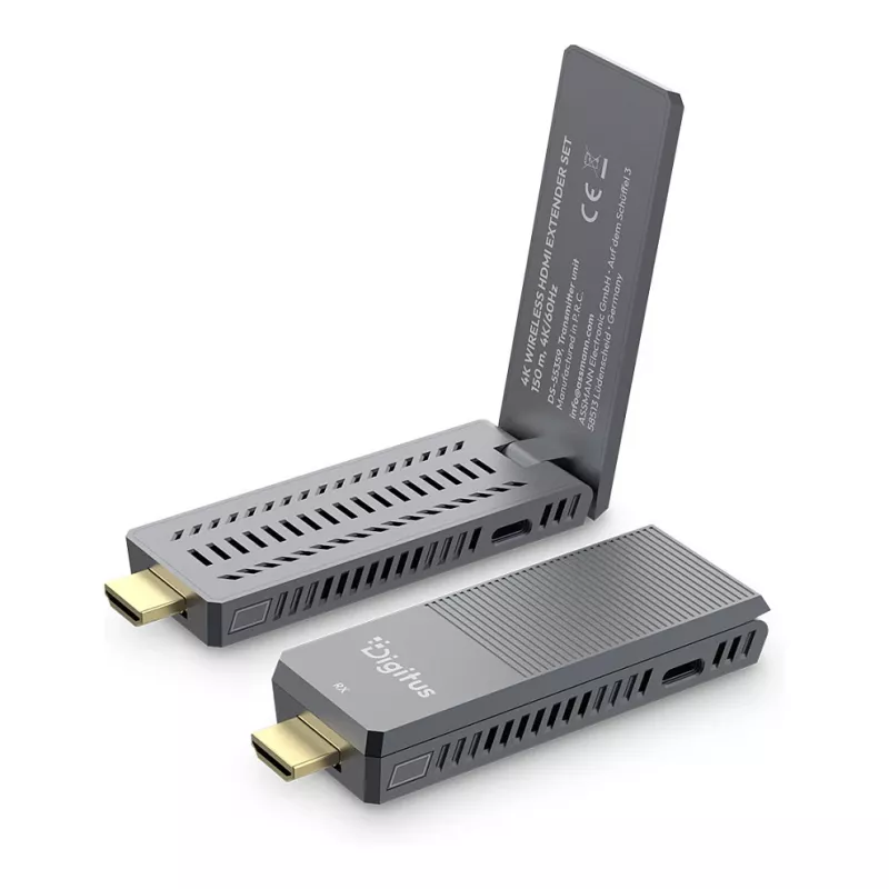 Draadloze HDMI-extender-set DIGITUS DS-55359 — 4K/60Hz, 150 m, AV-zender & -ontvanger