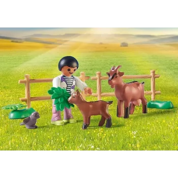 Playmobil 71442 Country: tractor met aanhanger en watertank – verse oogst op de boerderij – spelenderwijs het milieu leren kennen – fantasierijk rollenspel