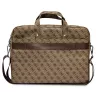 Laptoptas GUESS GUCB15P4TW 16 inch bruin saffiano met 4G-driehoeklogo