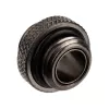 Adapter Alphacool G1/4 AG naar G1/4 AG, metalen haakse verbinding, zwart