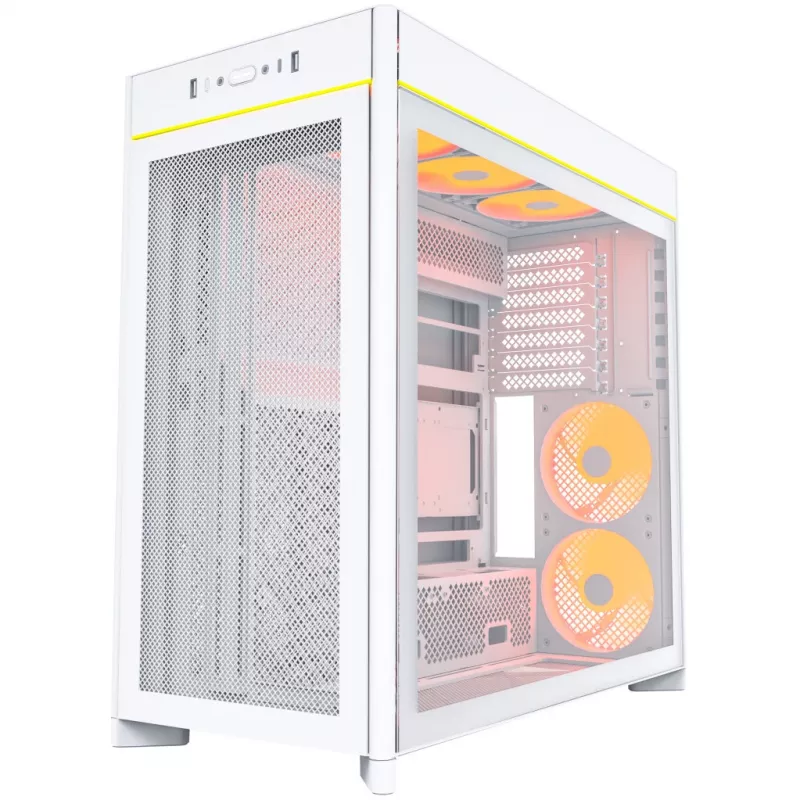 PC-behuizing Montech HS01 PRO Midi Tower wit