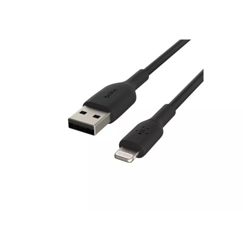 BELKIN PVC USB-KABEL USB-A - LIGHTNING, 1M, ZWART