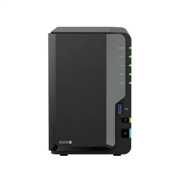 Synology DS225+ 2 bay NAS desktop Intel® Celeron® J4125 2 GB DDR4 Synology DSM zwart – alleen Synology HDD