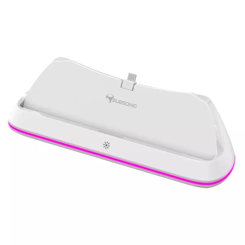 Laadsysteem Subsonic SA5708 voor Playstation Portal bedraad zwart wit