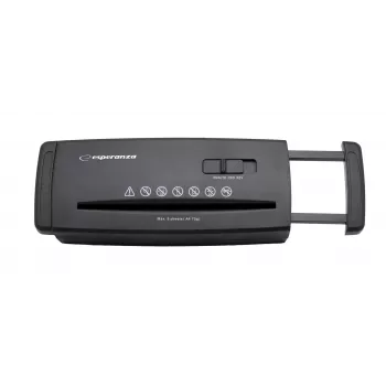 Esperanza EN101 papierversnipperaar strokenversnippering 22 cm zwart
